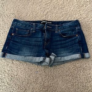 Express denim shorts, size 8